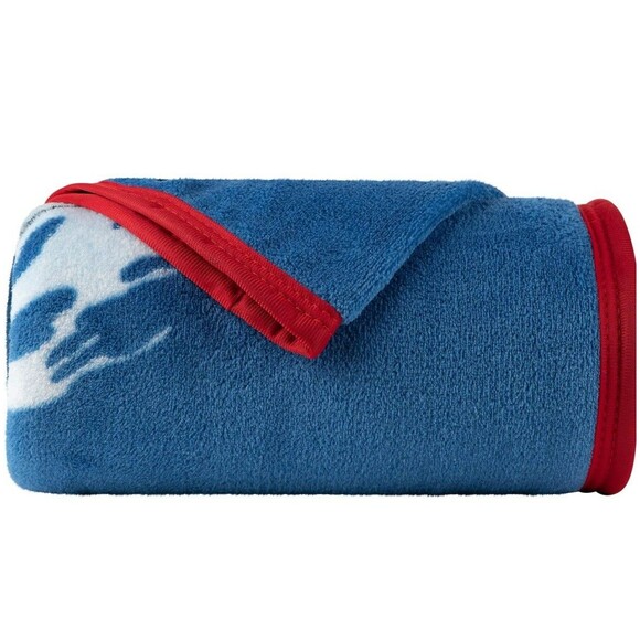 Franco Universal Jaws Throw Blanket 46 In X 60 In Blue & Red Collectibles Soft - Picture 3 of 5